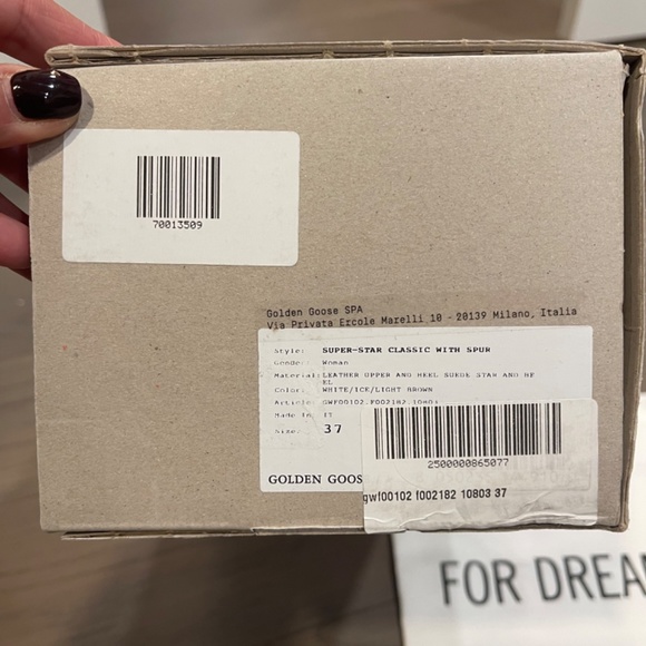 Golden Goose Super-Star White Vacchetta Tan Suede Patch - Picture 2 of 9